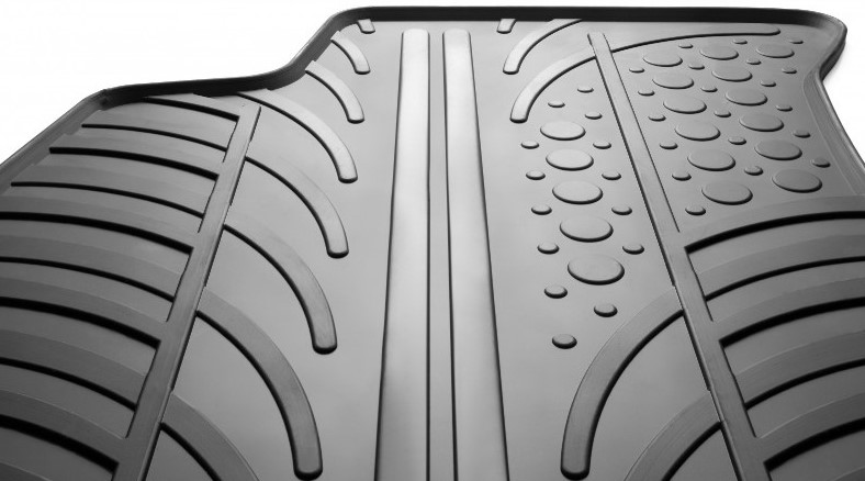Tappetini Auto In Gomma Su Misura Per JVL Mitsubishi L200 Double Cab MK4 (2006-2015) - Set Da 4 Pezzi